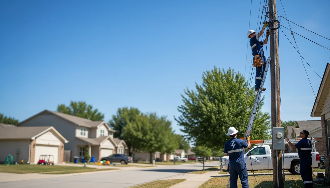 Residential electrician providing installation services in Lincoln, TX